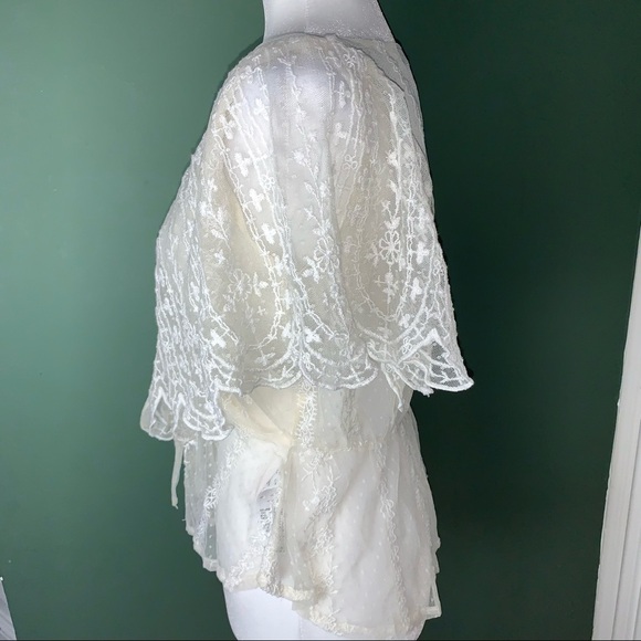Topshop Lace Embroidered Shirt NWT - Picture 6 of 9